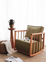 Atelier Del Sofa Silla Alada Khaki